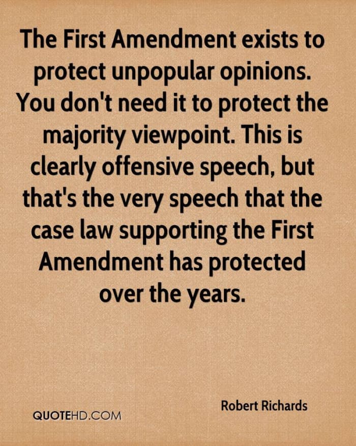 first amendment freedom of speech essay