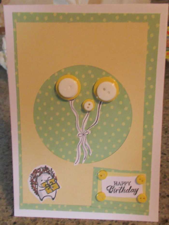 Paper and buttons from Crafter's Companion. Layer your buttons to create dimension and color
