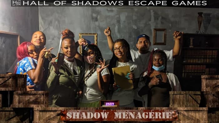 The Harris Gang made their first ever escape room attempt inside the SHADOW MENAGERIE. Sadly, they paid with their lives. #hallofshadows #escaperooms #shadowmeagerie #thingstodo