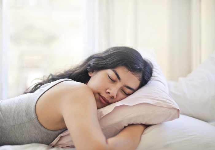 Getting sleep and hydrating are guaranteed to improve your skin.