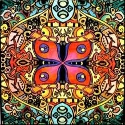 Photo: Kaleidoscope - Giant 22 X 32.5 Inch Line Art Poster by Stuff2Color (see how to buy info below).