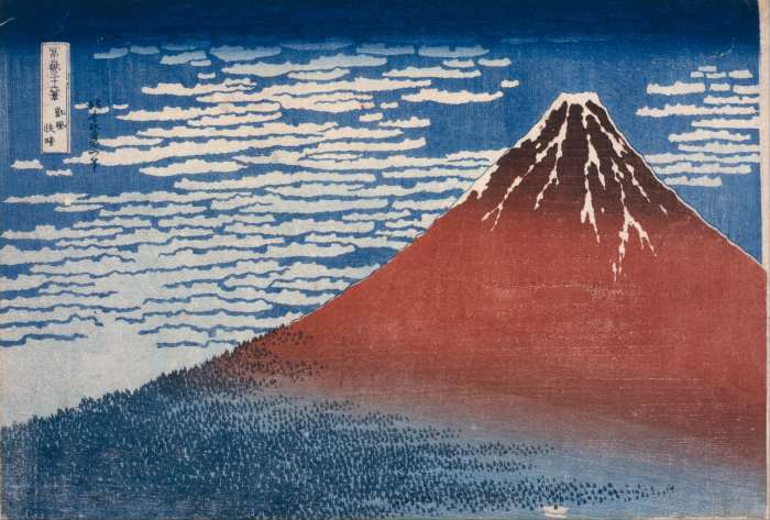 Katsushika Hokusai - Fine Wind, Clear Morning (color woodblock print) by Katsushika Hokusai, 1760–1849