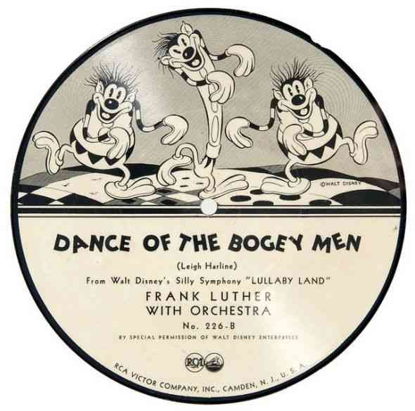 Frank Luther and His Orchestra Silly Symphony Lullaby Land "Dance of the Bogey Men" RCA Victor 226-B 7" 78 rpm Shellac Record