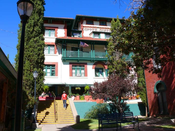Copper Queen Hotel , Brisbee Arizona. Reported to be one of the most haunted places in the United States.