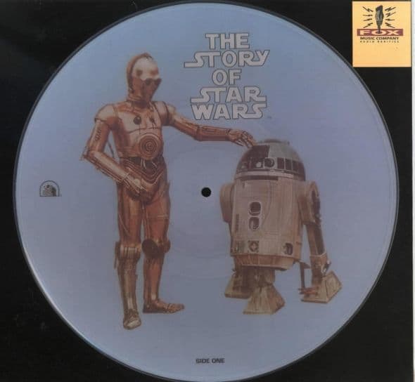 Star Wars "The Story of Star Wars" 20th Century Fox Records PR 103 12" Vinyl Picture Disc (1972) R2D2 C3PO Side 1