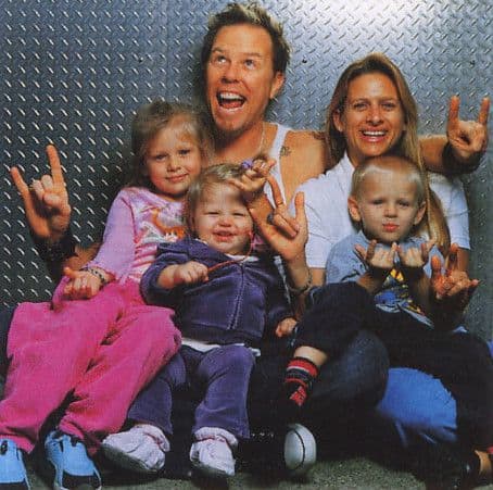 James Hetfield dearly loves his wife and children, and has shown it by changing his life and habits for the better.