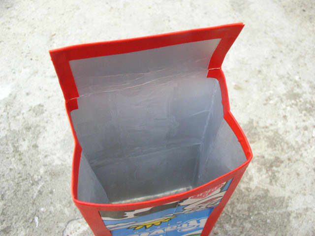 If you cover the top of the package you should also cover the bottom otherwise the pockets don't look the same.