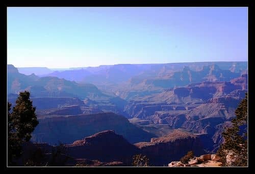 Purple mountains majesty at the Grand Canyon © by Photographer Linda Hoxie
