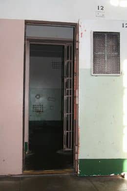 Here is Cell 14 D where I clearly heard the spirit talking to me. When the door is shut there is no light coming in. Not even in the brightest part of the day.