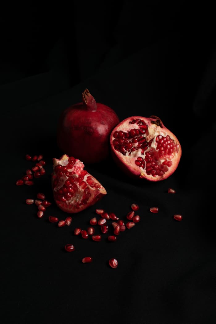 Instead of an apple, a pomegranate adorns the cover of this one. You'll have to read it to find out why!