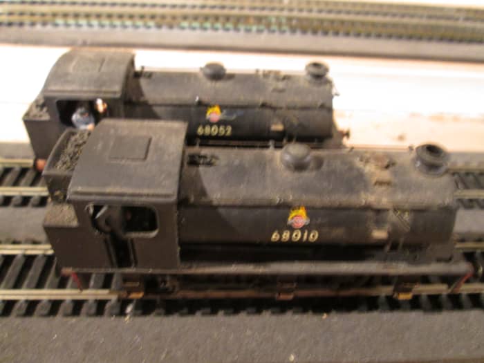 Nearest the camera 68010 sports a hopper bunker, 68052 has the normal type. Both were Darlington allocations