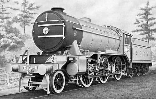 Built within the NE Region as K3/5 by the Armstrong Whitworth works on Tyneside is No. 1108. On completion she was allocated outside the region