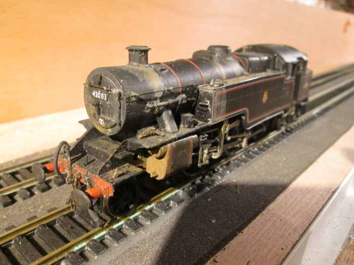 4MT 42083 - in unkempt state here, needs 're-work' on weathering - was allocated to Whitby shed (50G) in the mid-1950's to replace Class A6 4-6-2T locomotives that had been transferred out to Hull area as pilot engines