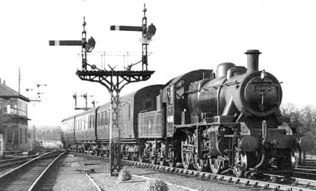 One-time York allocation, 46480 takes a passenger working over the Stainmore line in the late 1950s