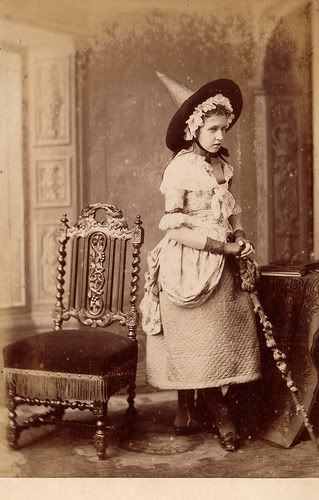 The Victorians often wore their everyday clothing, altering pieces here and there to create a costume.