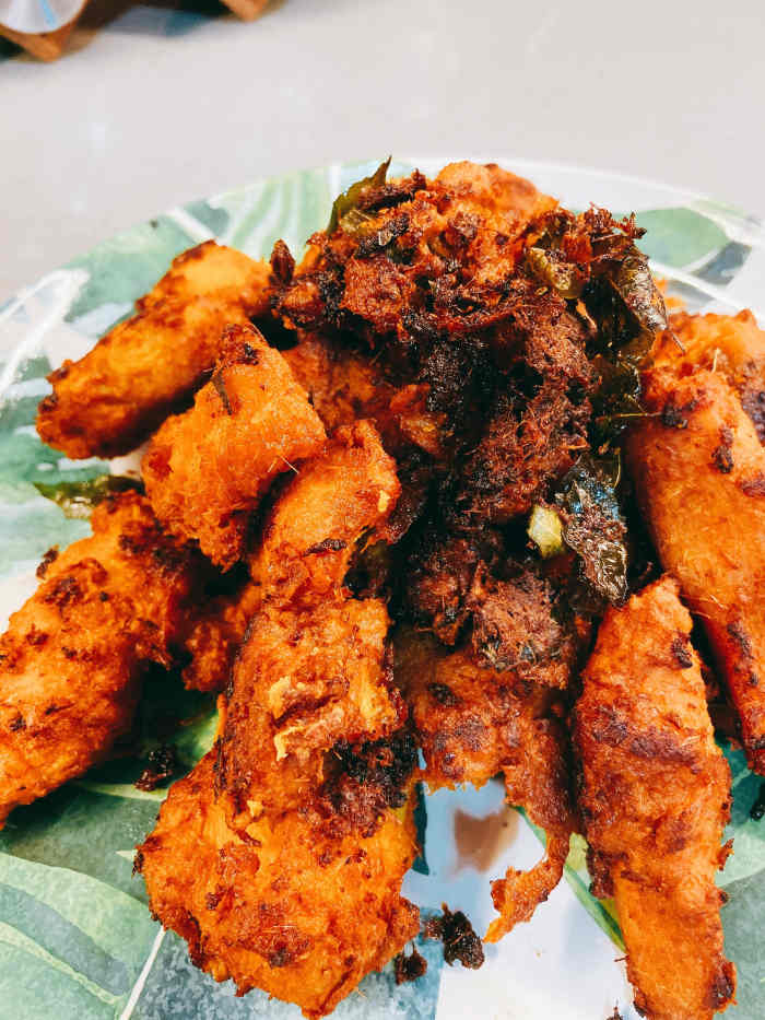 Malay-style curry fried chicken (ayam goreng berempah)