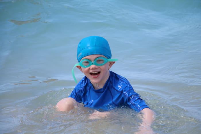 Our son has a waterproof cochlear implant processor (the Neptune by Advanced Bionics). All three cochlear implant companies offer waterproofing solutions for their processors.
