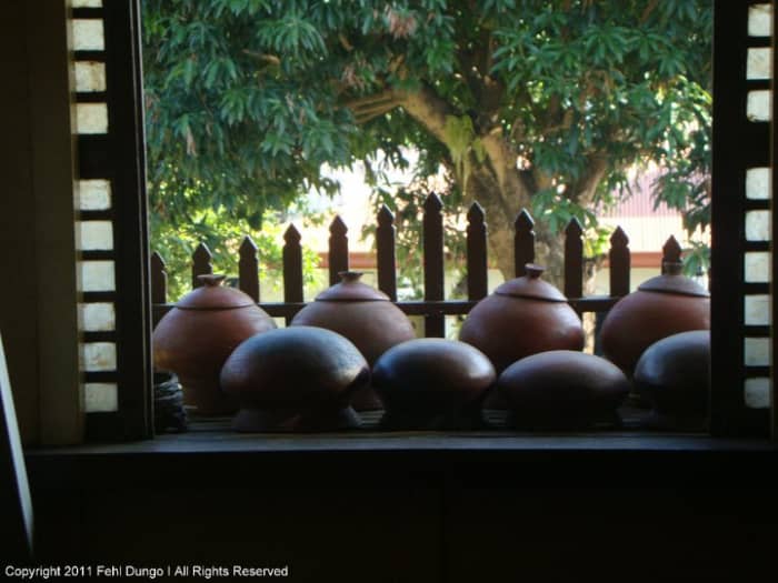 Some old pots for cooking. They don't look ancient to me but they're cool huh. FYI people in the Philippines still use clay pots for cooking famous dishes like Sinigang and Paksiw
