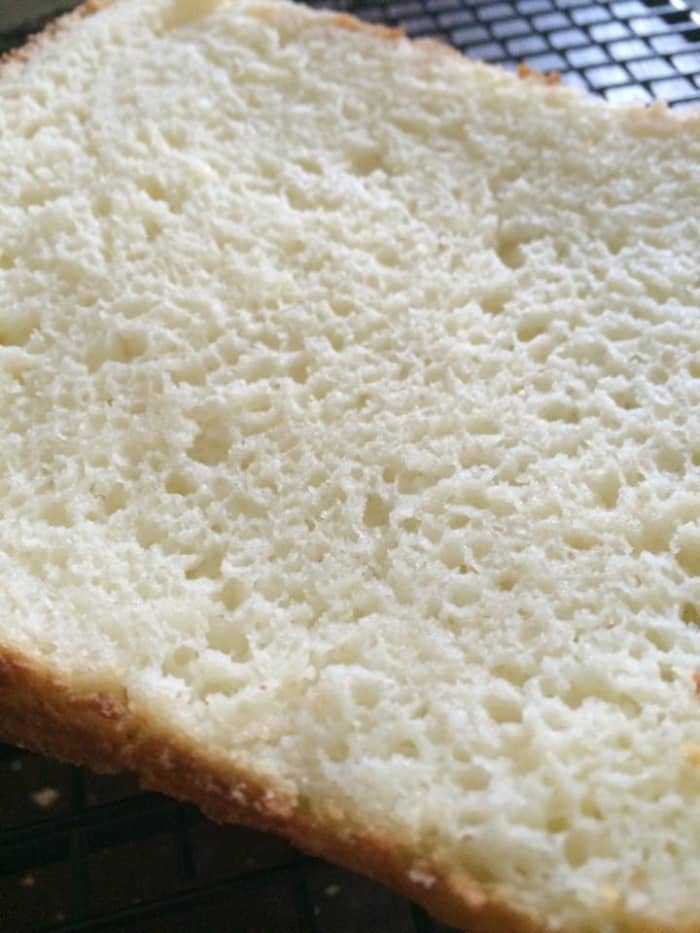 This gluten-free bread has a wonderful texture similar to traditional white or wheat bread.