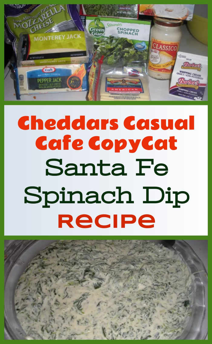 Cheddar's Spinach Dip Recipe 4 Cheddar's Casual Cafe Santa Fe Spinach Dip (Copycat Recipe) With