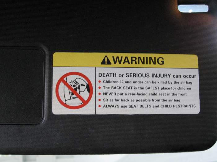 How to Remove Airbag Decals From Sun Visors AxleAddict