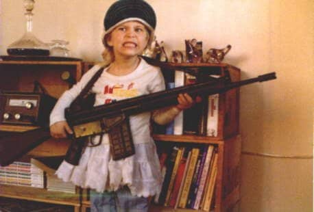 In the United States someone thought that it was funny to take a picture of their daughter dressed up like a terrorist and use it for their blog as a "cute" reference to their child-rearing blog...I can't help but wonder what message this is sending