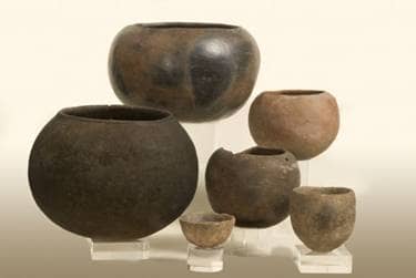 These ceramics shown here were found in Mapungubwe and some have been dated between AD 120 and AD 1030