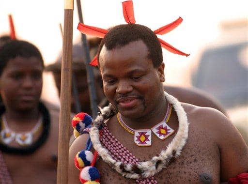Swazi people can be seen often clad in their traditional cloths "aMahiya", colorful beads and head decoration