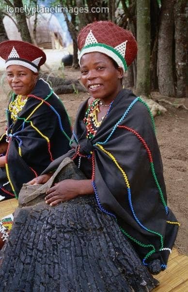 When Zulu women get married, they cover their bodies completely to let other know that she has a husband