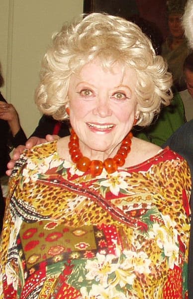 Phylliss Diller in 1973 at age 90, after plastic surgeries beginning in 1958.