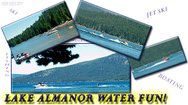 Lake Almanor offers skiing, boating, fishing, jet skiing, lounging, and everything water sport you can imagine!