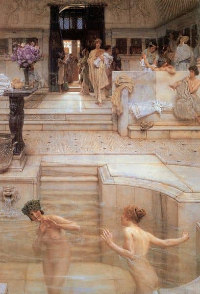 Lawrence Alma-Tadema (1836–1912) English: A Favourite Custom (From the Birmingham Museum and Art Gallery Public Domain Image PD-OLD courtesy of Wikimedia Commons)