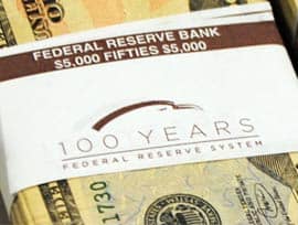 Most companies make a lot of fanfare if they reach their 100'th anniversary. The Federal Reserve hit its centennial on December 23, 2013, but the only thing close to a public acknowledgement were these cash bands - mostly seen only by bankers.