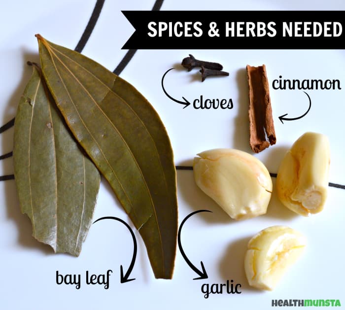 These are the only spices and herbs you'll be using in this red cabbage soup recipe.