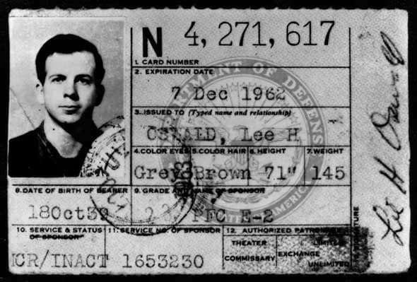 Lee or Oswald or Hidell, initially was charged with the murder of a police officer and not charged with the assassination of the president until the following day.