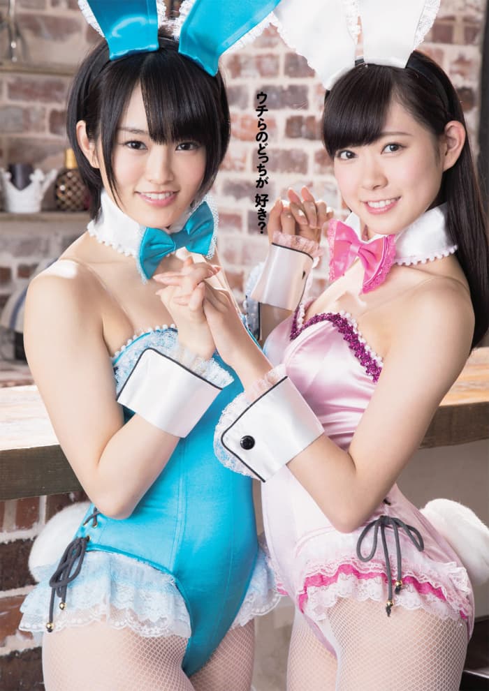 Yamamoto (left) and Watanabe (right) are seen here in the 12th issue of Weekly Playboy Magazine in 2013 and they are both VERY beautiful!