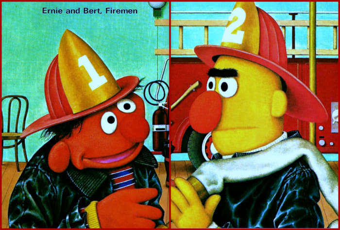 Ernie and Bert, Firemen on Sesame Street ... Once again the magical world of Jim Henson's Muppets is brought to life by Charles Rowen and his camera.