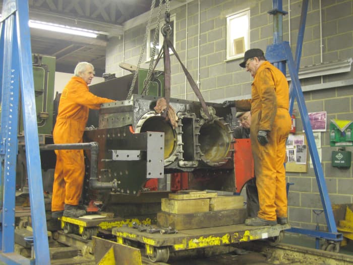 The cylinder block is refitted to 69023. A step in the right direction to getting her back on the rails again as a revenue earner!