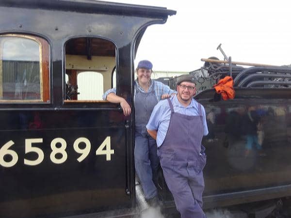 The day before I arrived at Leyburn another Wensleydale Railway Association member took this view of a different crew on duty