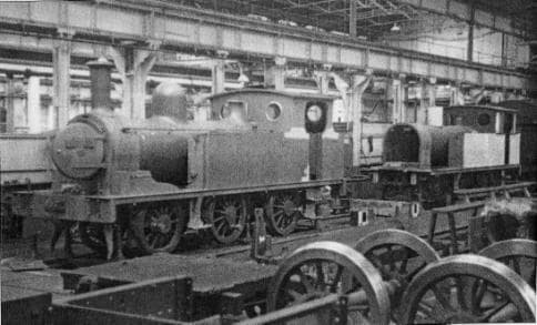 Seen here in 1951 under construction at North Road Works, Darlington as BR(NE) 69023 - used prmarily on pilot/shunting duties at York, then Newcastle-upon-Tyne Class E1 built 1898, further batches under LNER (1930s) and BR (1950s) photo: HD Bowtell