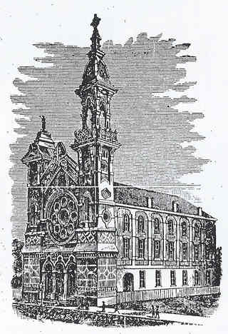 The First Baptist Church on Beale, ca. 1880s. The church would have looked this way in Ida B. Wells' era.