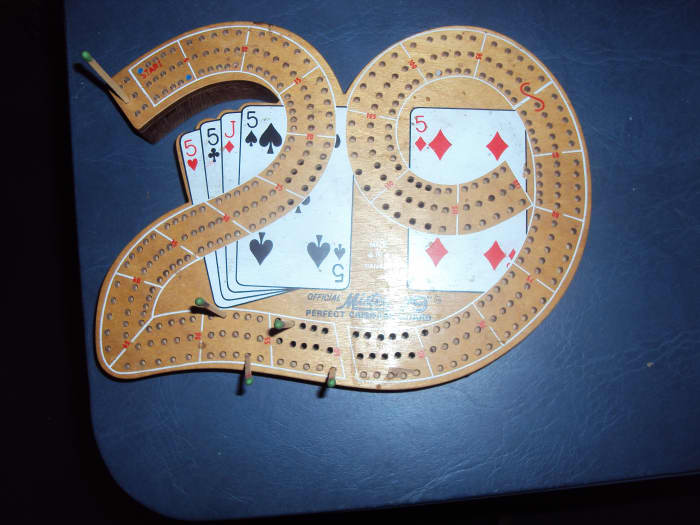 This is the not-to-be-bored Cribbage board. Remember that "Practice makes perfect."