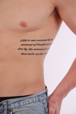 Ribcage tattoos rank high in popularity, but would you endure the pain of a tattoo gun for a matching couples tattoo?