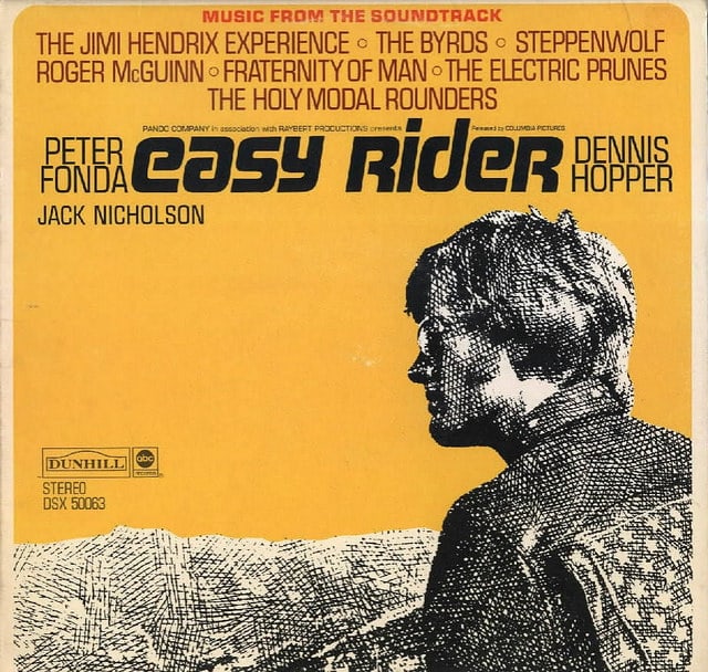 Easy Rider ABC Dunhill Records DSX 5083 12" Vinyl Record, Original Soundtrack Recording US Pressing (1969) Peter Fonda, Dennis Hopper, Jack Nicholson