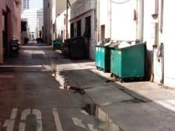 Dumpsters side-by-side present a dangerous place for hurting monsters to hide