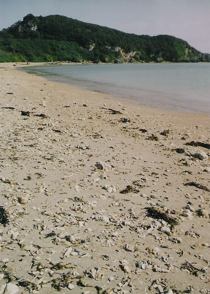 White Beach on Okinawa's Pacific coast. Although this is part of a US Navy reservation, beaches like this are common along this stretch of the island.