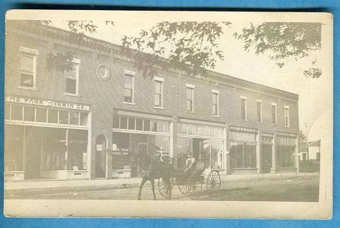 Tyro downtown around 1910 (photo courtesy of Jack Irwin).