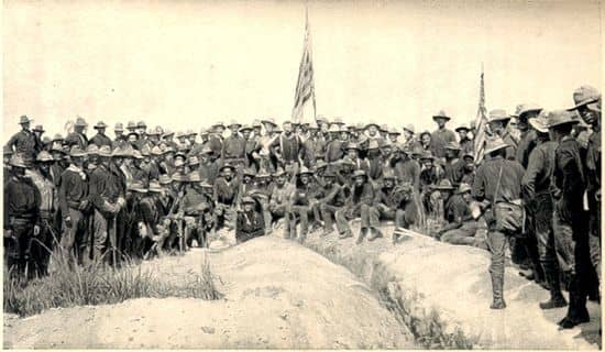 The soldiers and officers of the Battle of San Juan Hill - The Rough Riders are included