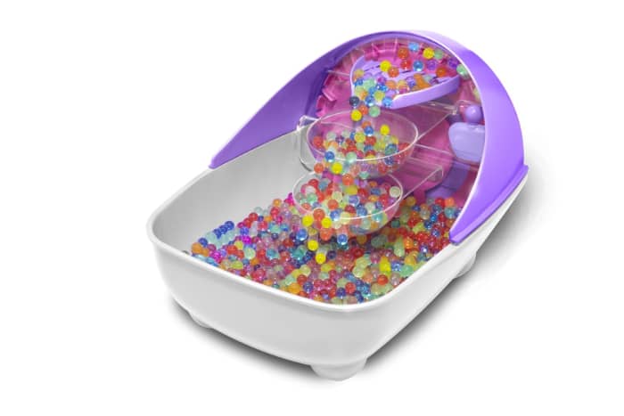 Part science, part beauty. Little girls love creating these squishy Orbeez and then sinking their feet in them!