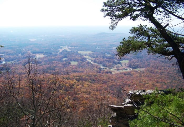 In 1751, this mountain was mapped by Joshua Frye and Peter Jefferson (the father of Thomas Jefferson). Geologically, it is a quartzite monadnock, which began forming nearly a billion years ago (or so they say) when this area was merely a beach.